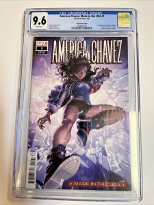 America Chavez: Made In The USA (2021) #1 (CGC 9.6 WP) Yoon Variant Census !