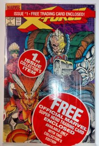 X-Force #1 (8.0, 1991) Negative UPC Variant, Cable Card in PolyBag