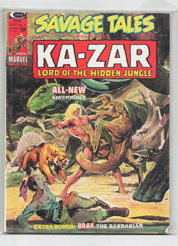 Savage Tales #6 (1974) Ka-Zar