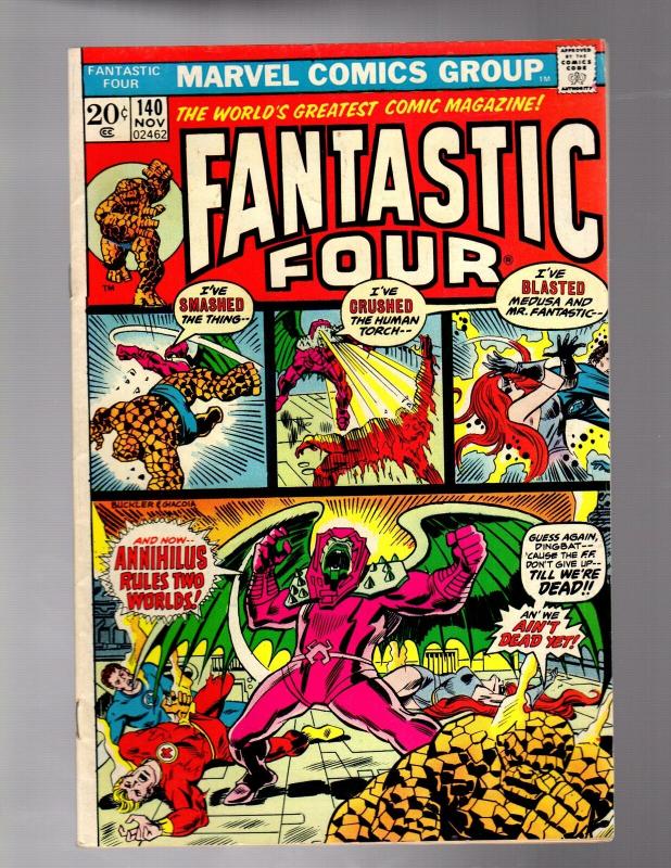 FANTASTIC FOUR 140 VG  Nov. 1973 COMICS BOOK