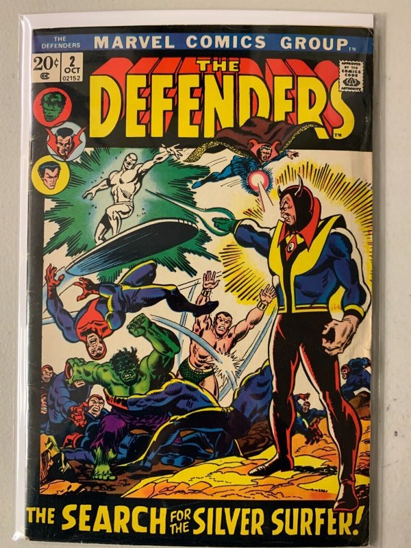 Defenders #2 newsstand Silver Surfer 5.0 (1972)
