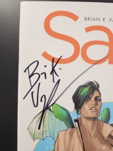 Saga #1 - Signed Brian K. Vaughan / 1st Print / Encased (9.2ob) 2012