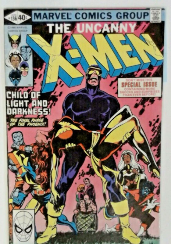 Uncanny X-Men 136 FN+ Cyclops Dark Phoenix 1980 Marvel Comics Comic John Byrne