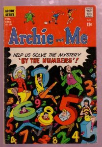 ARCHIE AND ME #19 1968-BETTY & VERONICA-UNIQUE NUMBERS VG