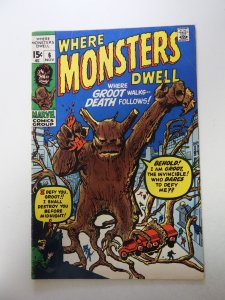 Where Monsters Dwell #6 (1970) FN- condition