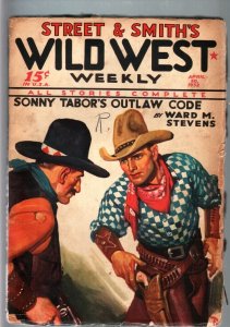 WILD WEST WEEKLY-4/30/1932-PULP-SONNY TABOR VG-