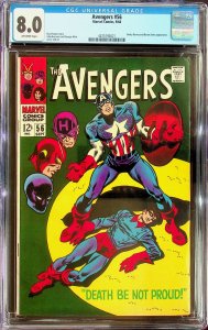 The Avengers #56 (1968) - CGC 8.0 - Cert#4475193021