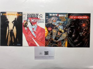 4 Indie Comics T.W.D # 135+Deathblow # 1+Black & White # 1 + Cy-Gor # 1 39 JS46