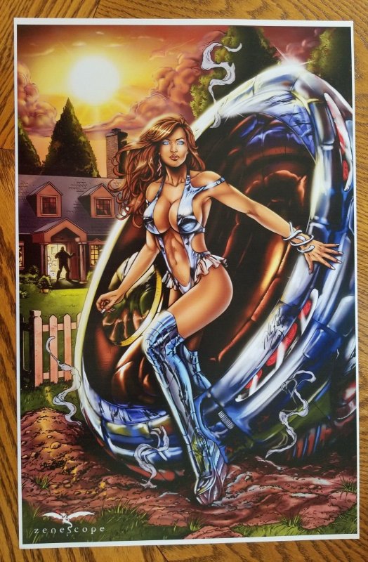 11 x 17 ART PRINT Sci-Fi and Fantasy Illustrated Zenescope Al Rio