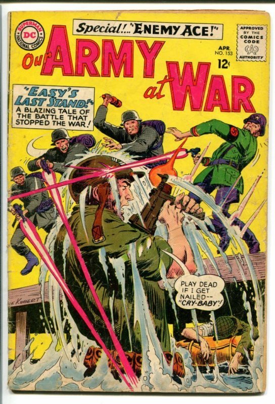 OUR ARMY AT WAR #153-SGT. ROCK-COOL ISSUE VG