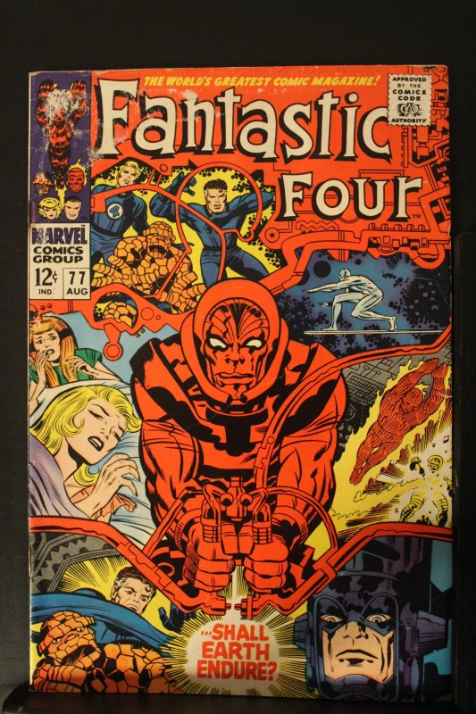 Fantastic Four #77 (1960) Silver Surfer/Galactus cover! VG+ Psychoman! Kirby Art