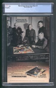 Marvel Super Heroes Secret Wars #11 (3/85) Graded CGC 9.6