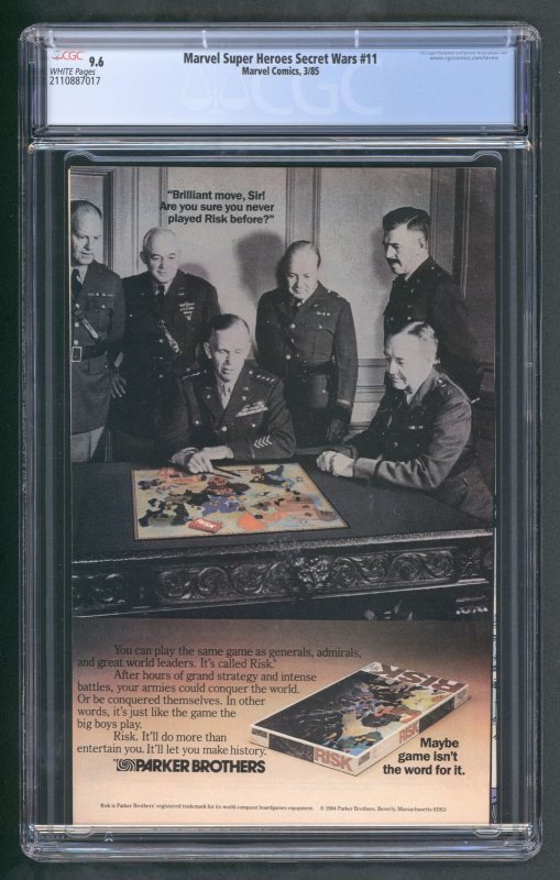 Marvel Super Heroes Secret Wars #11 (3/85) Graded CGC 9.6