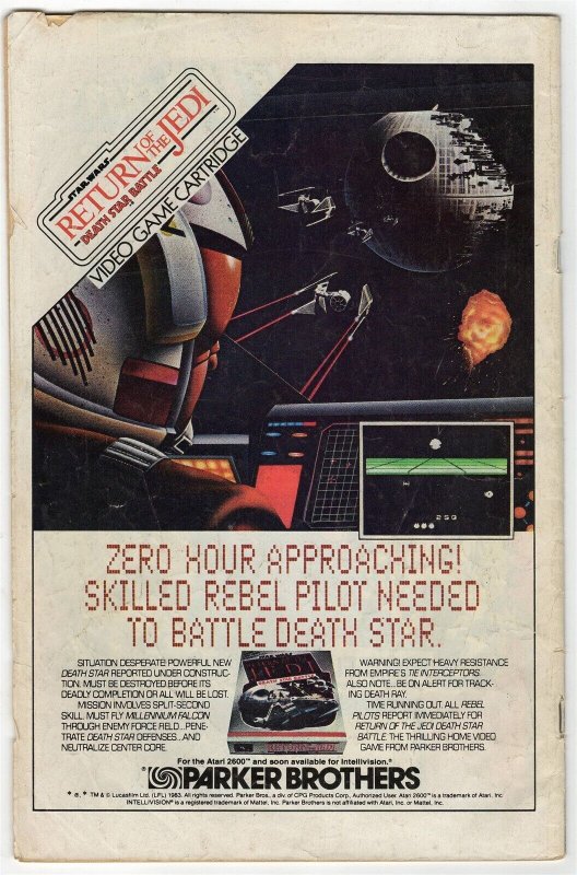 Saga of Crystar #4 ORIGINAL Vintage 1983 Marvel Comics w/ Return of the Jedi Ad
