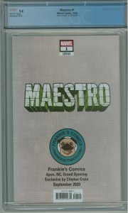 Maestro #1 CGC 9.8! Frankie's Comics Virgin Edition!