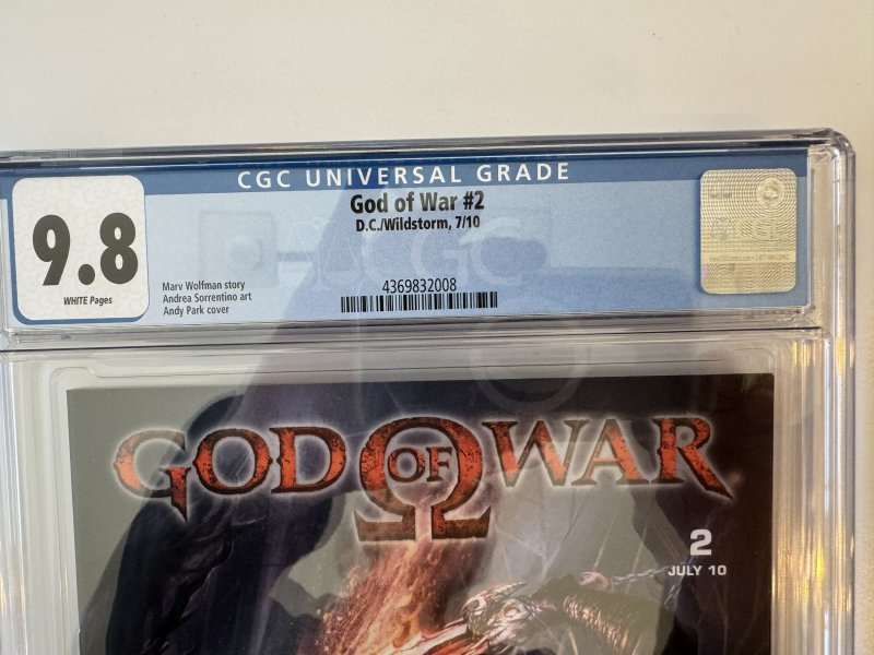 God Of War  #2 CGC 9.8 - DC/Wildstorm  (2010)