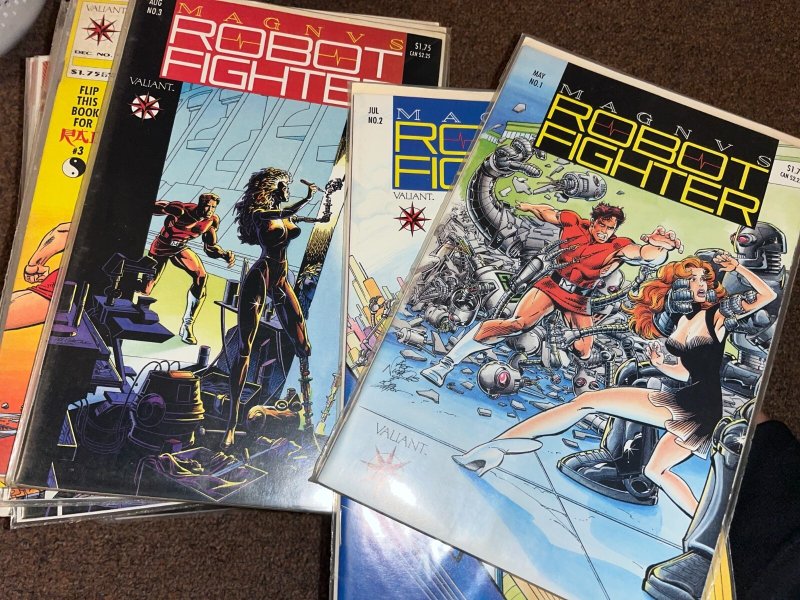 Magnus Robot Fighter Lot, Complete Series Set w/Issue #s 0, 1-64, Valiant 1991