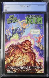 ALIENS VS AVENGERS #3 MARVEL 2025 ESAD RIBIC 2ND PRINT VARIANT CGC 9.8 NM