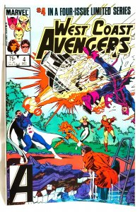 West Coast AVENGERS #4 Mini-Series Direct Edition (Marvel 1984)