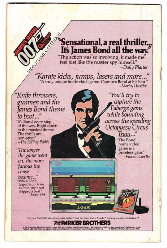 Flash #327 VINTAGE 1983 DC Comics w/ James Bond 007 Atari 2600 Ad