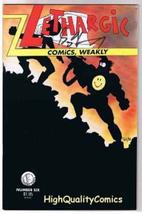 LETHARGIC COMICS WEAKLY 6, VF+, Signed Greg Hyland, 1991, more in store