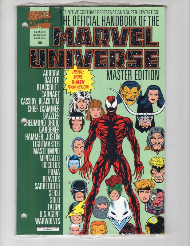Official Handbook of the Marvel Universe: Master Edition #29  CARNAGE !!!