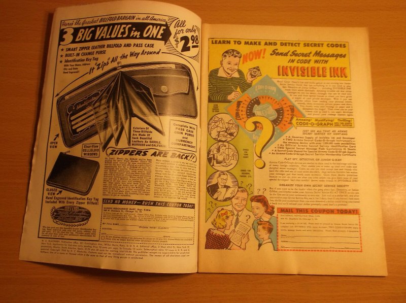 H. C. BLACKERBY: WARRIOR COMICS #1, SCARCE GERBER 8 GOLDEN AGE COMIC, 1945, VF-! 