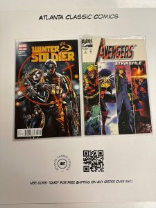 2  Marvel Comic Books Avengers Strikefile # 1 Winter Solider # 2 2 CT3