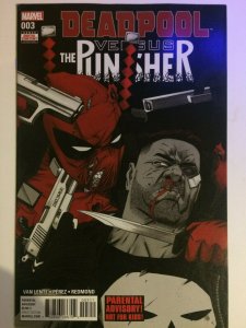 Deadpool versus The Punisher #3 Lente Perez Redmond Marvel Comics NM 2017