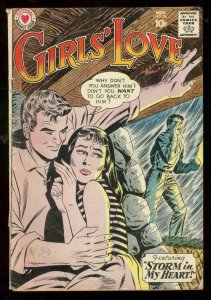 GIRLS LOVE STORIES #74 1960-STORMY ROMANCE COVER-RARE VG