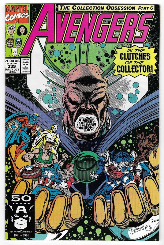 The Avengers #339 Direct Edition (1991)