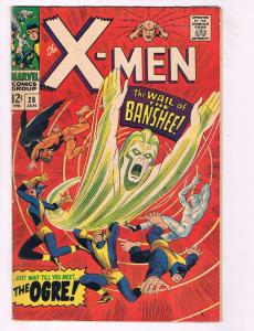 (Uncanny) X-Men # 28 FN/VF Marvel Comic Book 1st Appearance Of Banshee KEY MM1