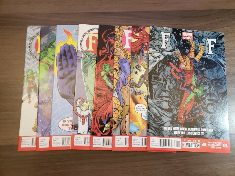 FF (Marvel 2012) #1,2,3,4,5,6,7,8 | Matt Fraction Mike + Lee Allred Karl Kesel 