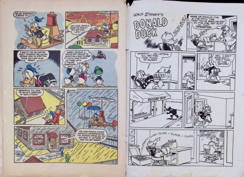 WALT DISNEY’S DONALD DUCK Comic # 31 — 36 Pages 1953 Dell Comics Good Condition