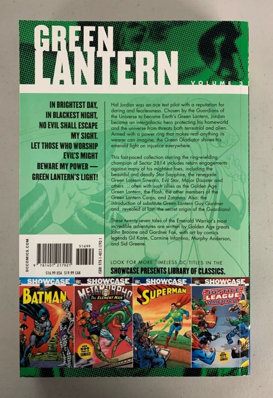 Showcase Presents Green Lantern Vol 3 2008 Paperback John Broome Gardner F. Fox