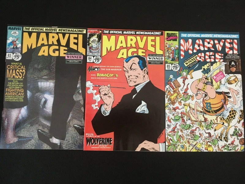 MARVEL AGE #83, 84, 85