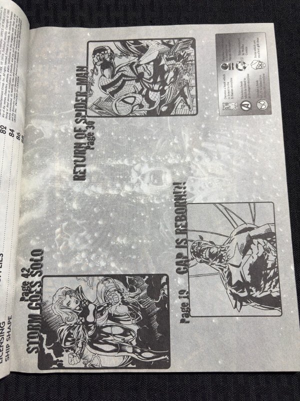 1995 MEGA MARVEL COMICS Magazine Catalog FVF 7.0 Storm on the Horizon