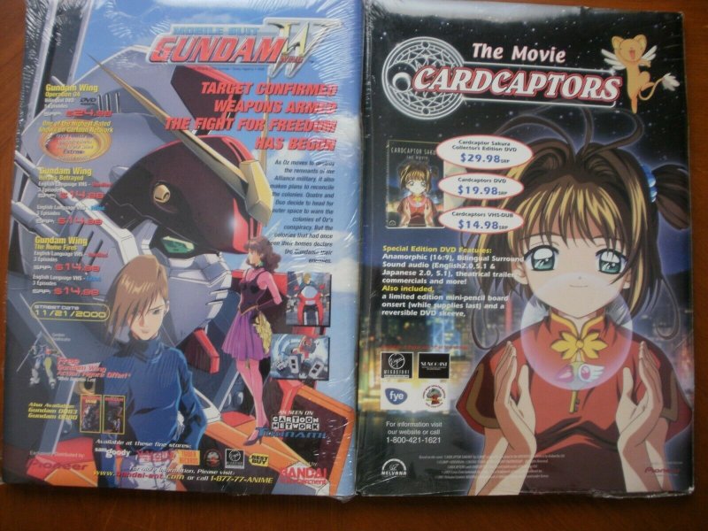 3 Sealed ANIMERICA EXTRA Comic Magazine: Volume 3 #7 & #11 + Vol. 5 #7 Anime Art