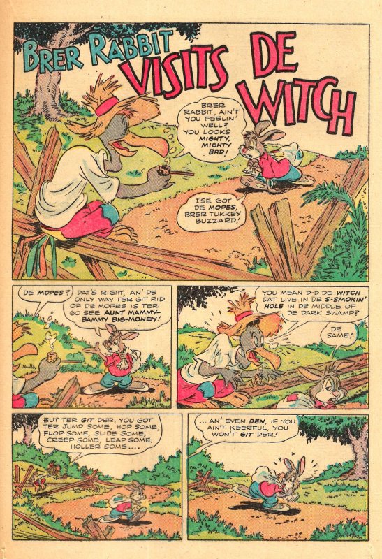 DISNEY'S UNCLE REMUS & TALES OF BR'ER RABBIT (1946) Dell 4-Color #129  8.0 VF