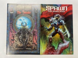 4 IMAGE comic book Spawn Impaler #1 2 3 Dark Ages #1 92 MS10
