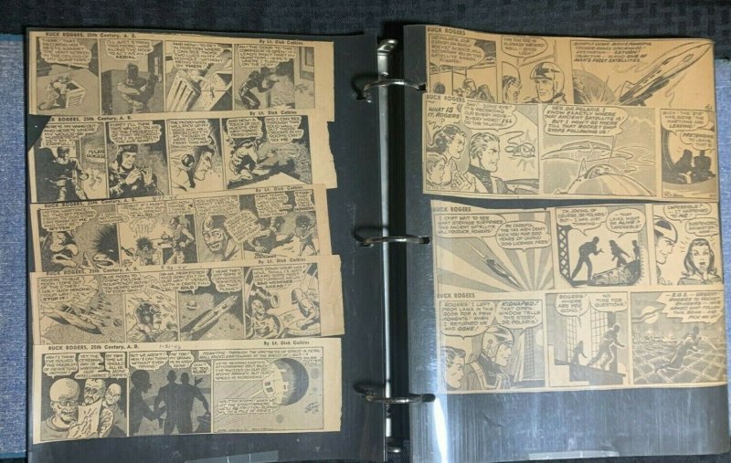 1930's BUCK ROGERS Different Sizes Clipped Daily Strips LOT of 172 FN 6.0