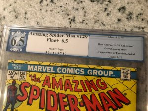 Amazing Spider-Man # 129 FN+ PGX 6.5 GRADED Marvel COMIC Book 1st PUNISHER TJ1