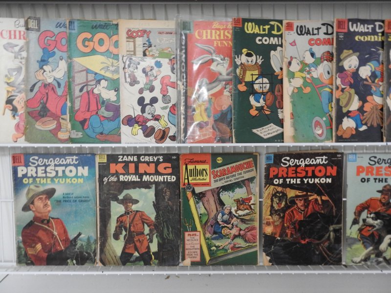 Huge Lot of 100+ Low Grade Comics W/ Walt Disney Comics, King Comics, +More!