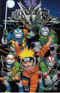 TMNT/Naruto #1 2024 Jason Flowers Exclusive Signed IDW EB201