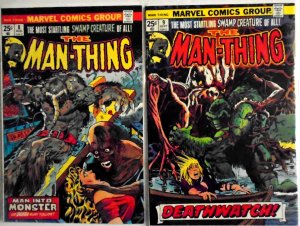 *Man-Thing v1 (1974) 8nm-* 9nm-** Ploog Art on both