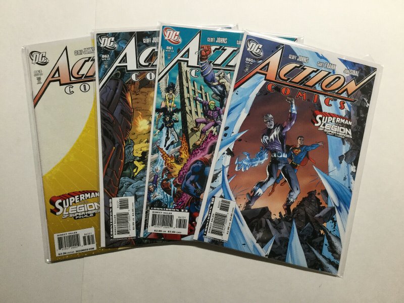 Action Comics 860-863 Variant Lot Run Set Near Mint Nm Dc Comics