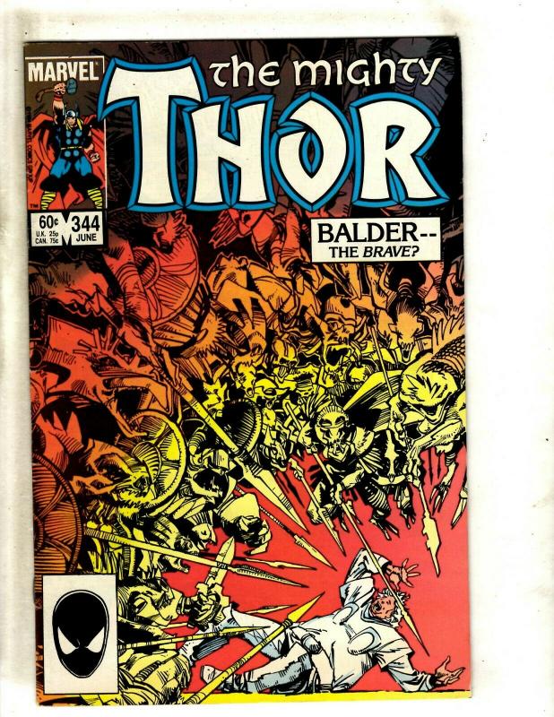 Mighty Thor # 344 VF Marvel Comic Book Hela Loki Odin Malekith Surter Hulk NP9