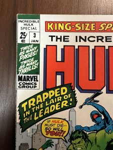 Incredible Hulk Annual #3 FN+ Jack Kirby Art (Marvel 1971)
