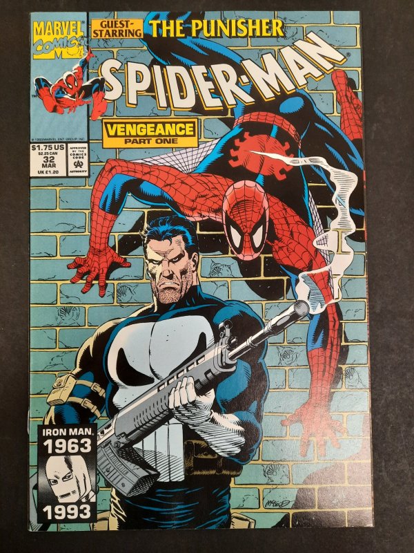 Spider-Man #32  (1993) Punisher app VF.