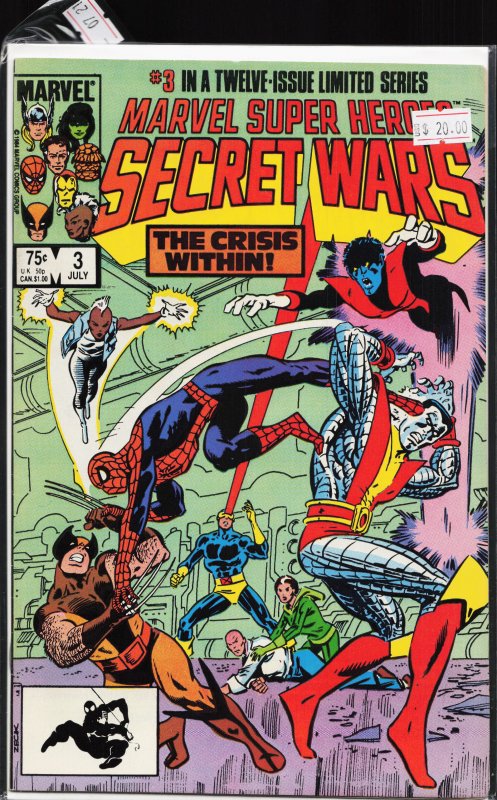 Marvel Super Heroes Secret Wars #3 (1984) [Key Issue]